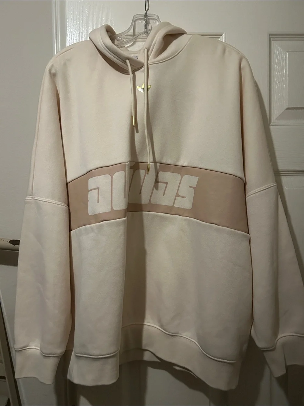 adidas Tan Colorblock Trefoil Hoodie